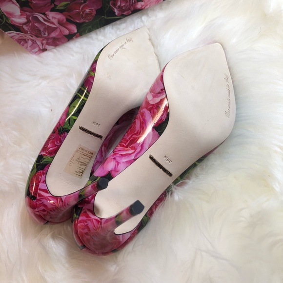 【sold】New Authentic Dolce&Gabbana Floral Pumps - Picture 7 of 8